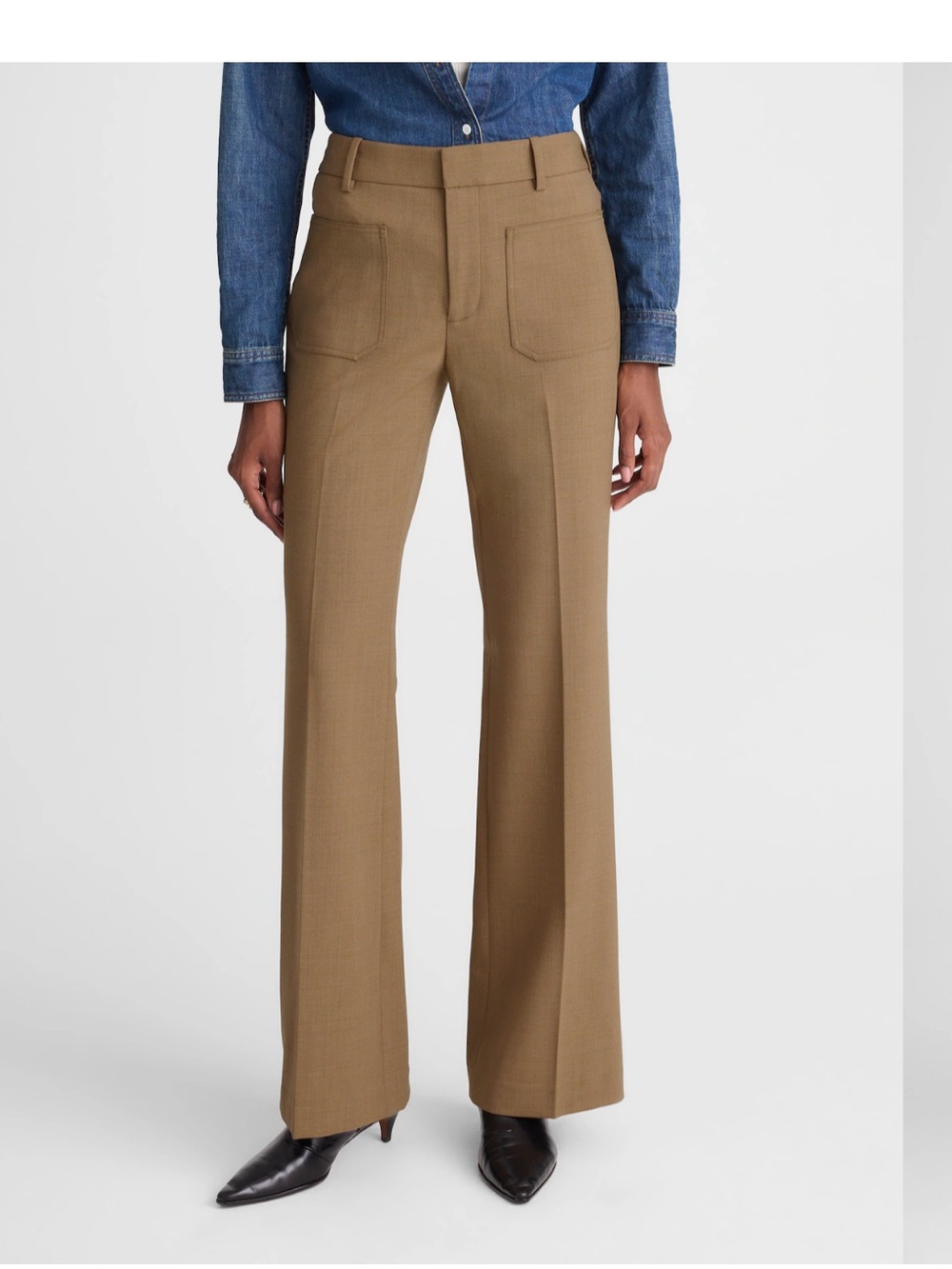 Madewell High-Rise Wide-Leg Women’s Pants in Camel